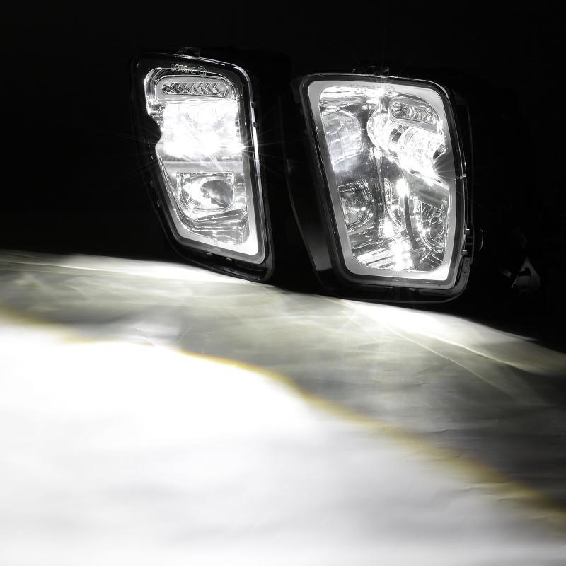(2pcs/set) 36W LED Fog Lights for Dodge Ram 1500 2013 2014 2015 2016 2017 2018 (Chrome)