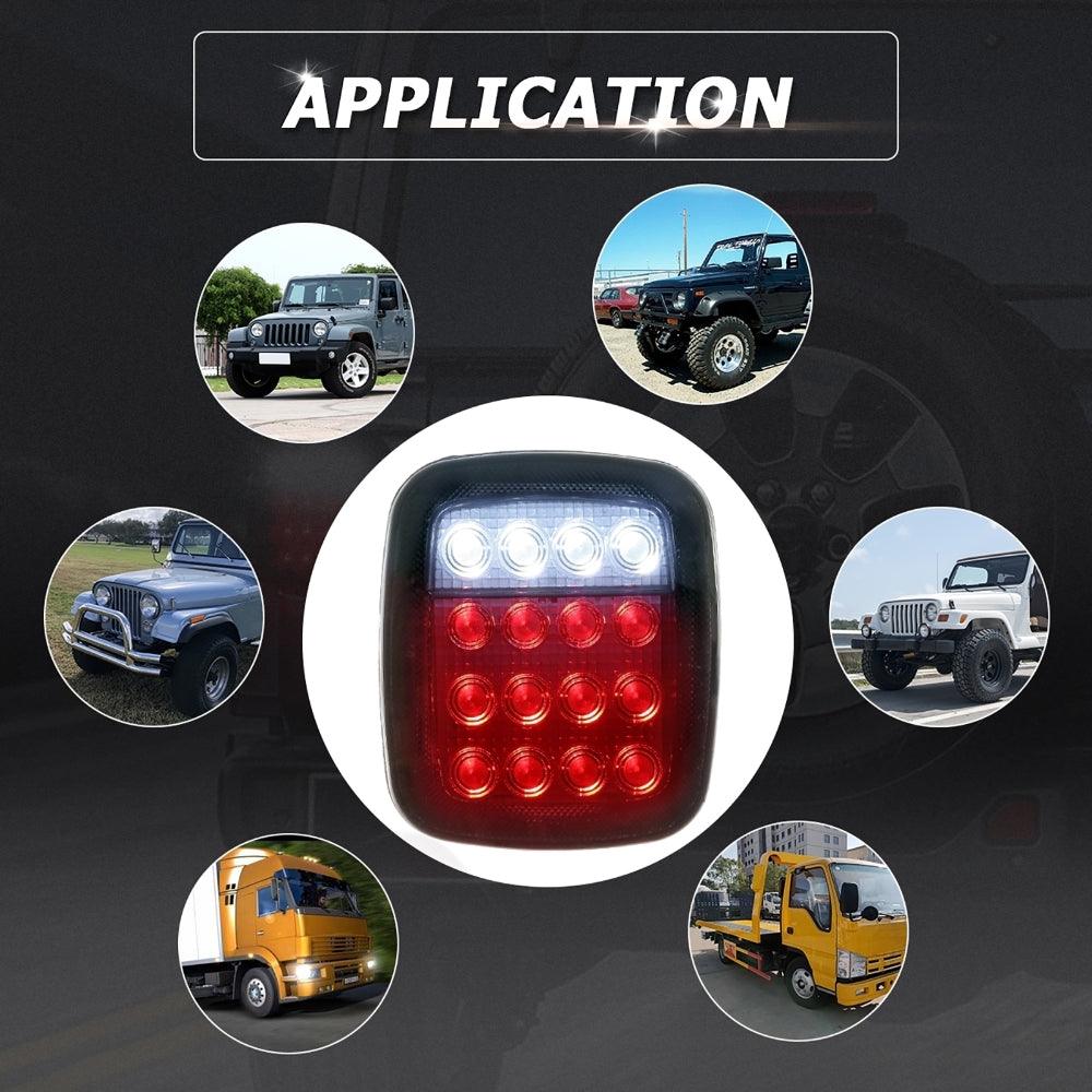 Feux Arrière Universels 16LEDs (2pcs/set) Jeep Wrangler YJ TJ CJ