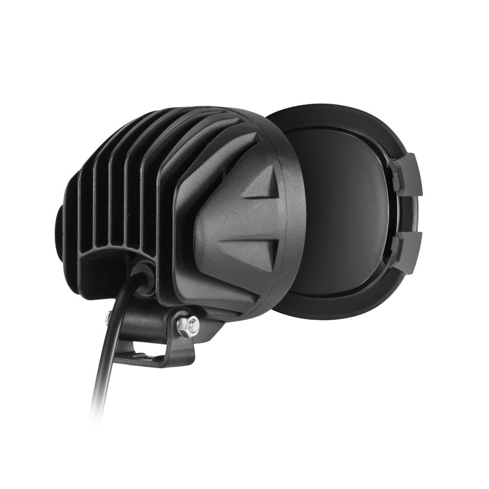 P4 Series | 4 Inch 90W 9000LM Round LED Driving Lights Flood Amber Pod Lights - Auxbeam  – éclairage LED auto