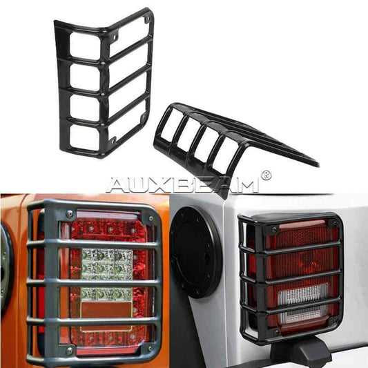 (قطعتان/مجموعة) واقي ضوء الرجوع للخلف من الفولاذ لسيارة جيب رانجلر موديل 2007-2015