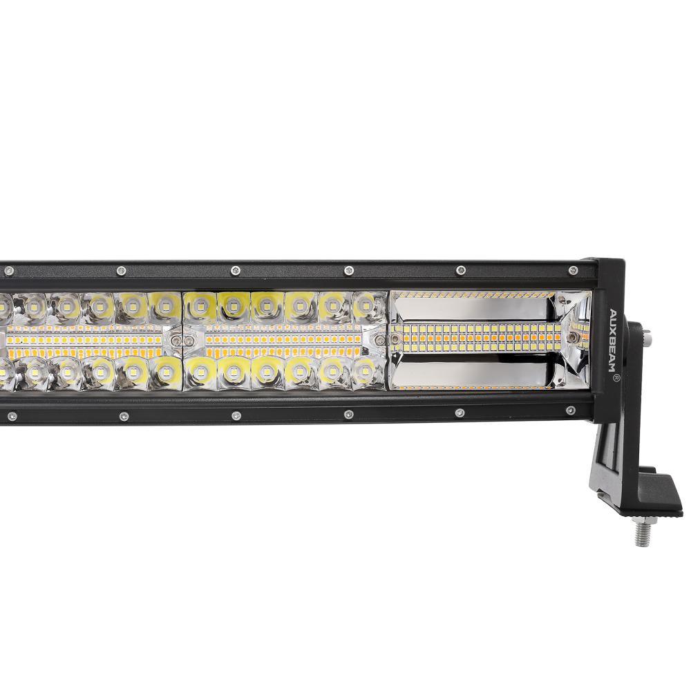 50 Inch 6 Modes White&amp;Amber Curved Off Road Led Light Bar