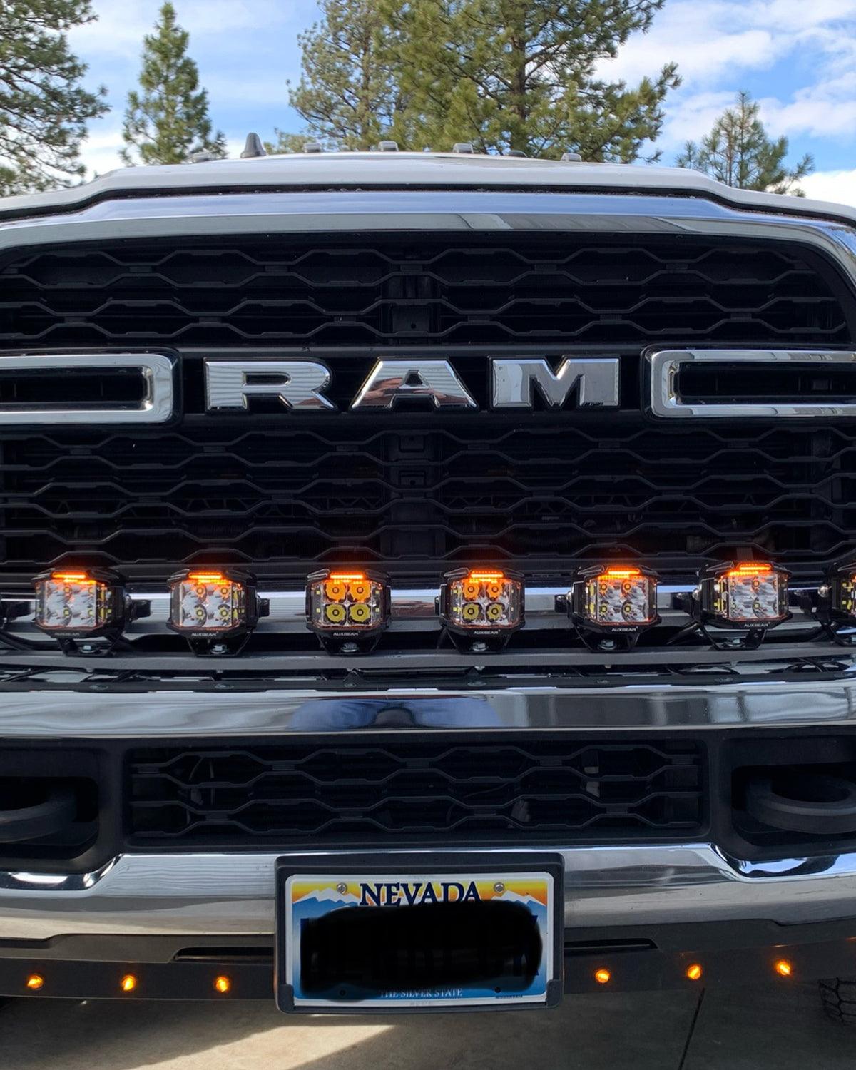 V-MAX Series | 4 Inch 92W 8960LM Combo Beam Side Shooter LED Round Pod Lights with Amber DRL - Auxbeam  – éclairage LED auto