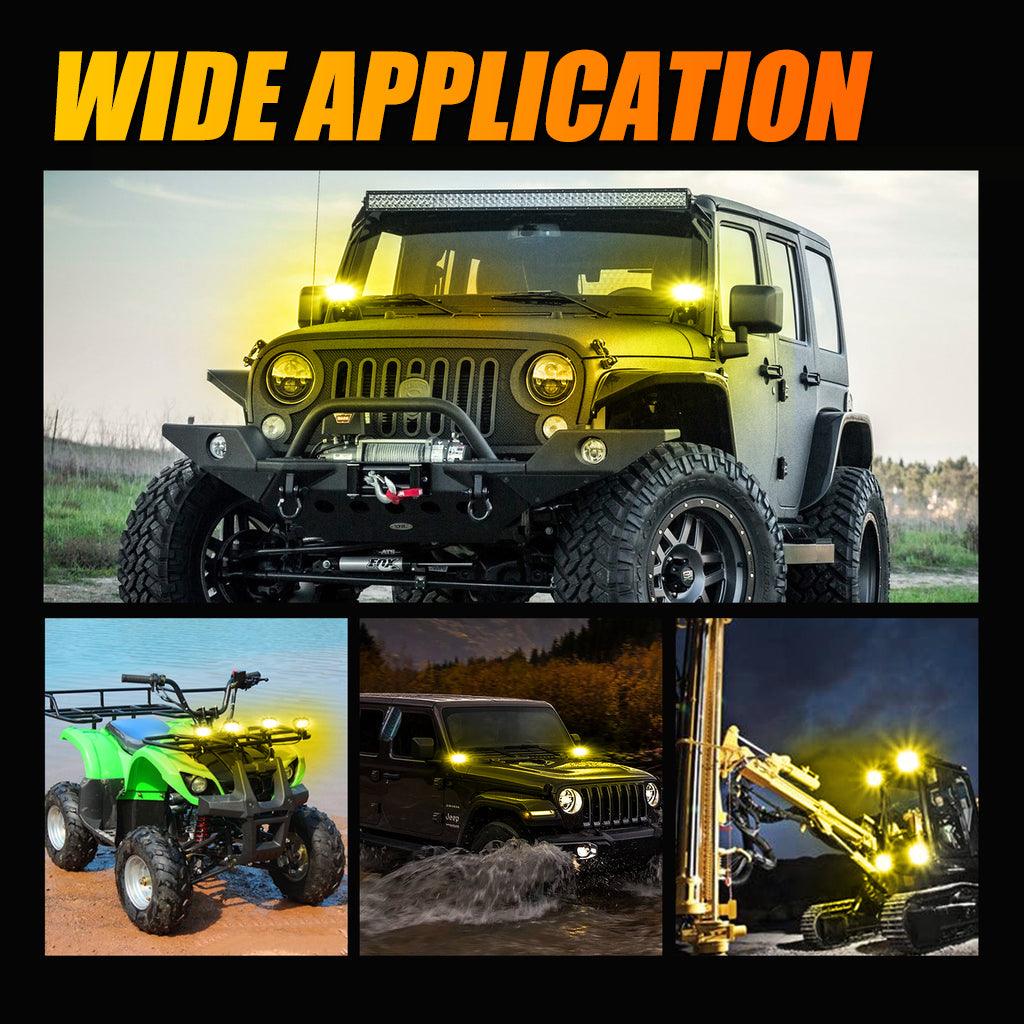 R4 Series | 4 Pouces 60W LED Pods Lumière Amber Spot