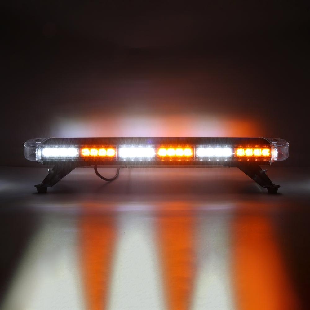 31.5" Rooftop Strobe Flashing Light Bar with Mounting Brackets 20 Flashing Modes Emergency Safety Warning Caution Beacon Lights