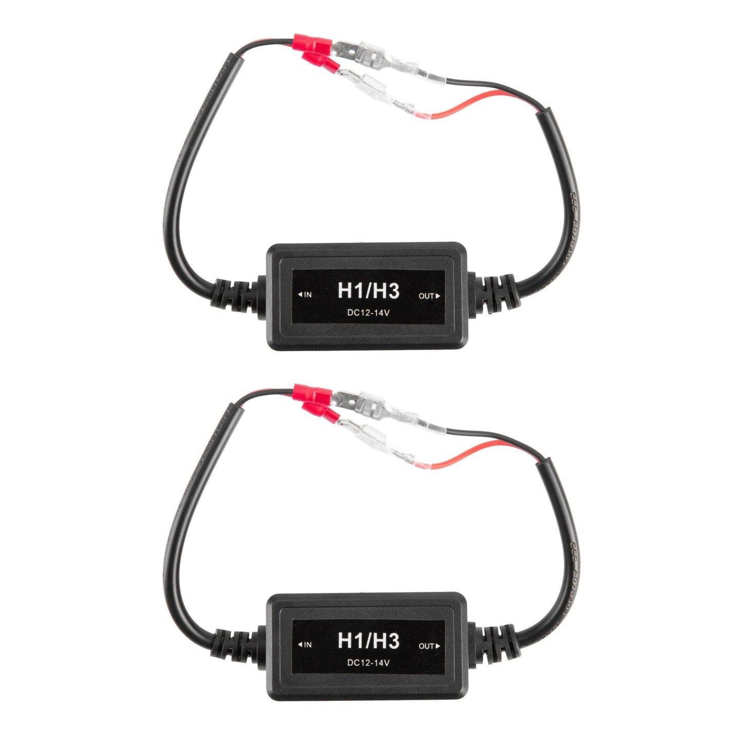 مصابيح أمامية LED مُحسّنة طراز H1/H3 C10، فك تشفير Canbus، مضاد للوميض، فلاش فائق، بدون تحذير، طقم تحويل مقاوم تسخير، قطعتان/مجموعة