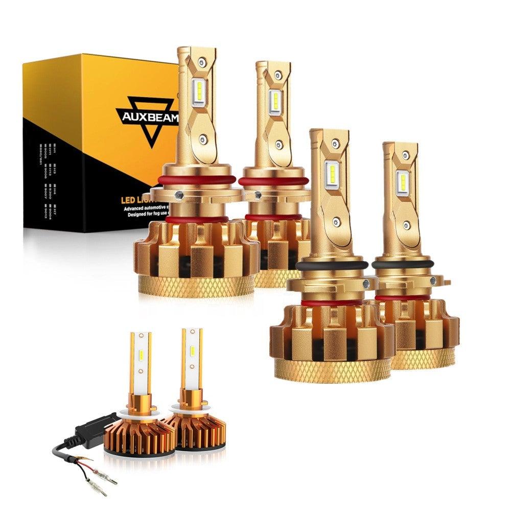 For 2001-2002 GMC Sierra 2500 HD F-16 Plus Series Built-in Canbus Automotive Grade 14000LM LED Light Bulbs High Low Beam Bundle - Auxbeam  – éclairage LED auto