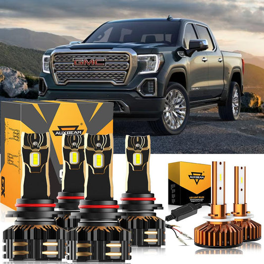 For 2002 GMC Sierra 1500 9005 LED Headlight Bulbs Bundle - Auxbeam  – éclairage LED auto
