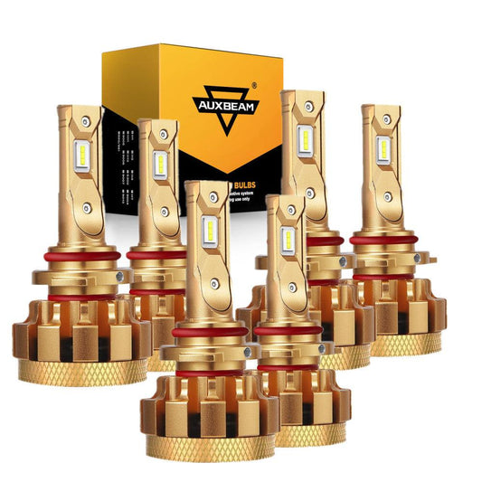 For 2007 GMC Sierra 1500 Classic F-16 Plus Series Built-in Canbus Automotive Grade 14000LM LED Light Bulbs High Low Beam Bundle - Auxbeam  – éclairage LED auto