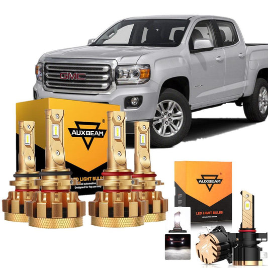 For 2004-2008 GMC Canyon F-16 Plus Series Built-in Canbus Automotive Grade 14000LM LED Light Bulbs High Low Beam Bundle - Auxbeam  – éclairage LED auto