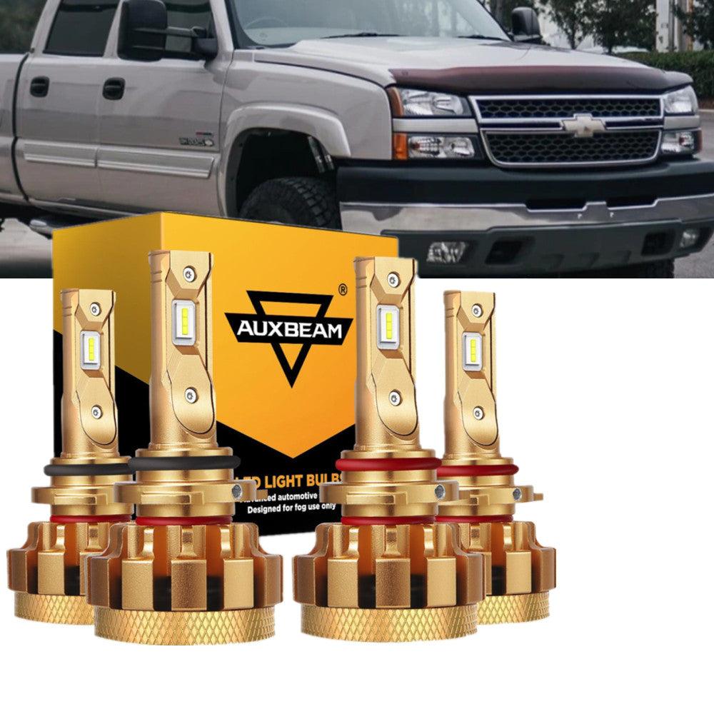 For 2000-2002 Chevrolet Silverado 2500 F-16 Plus Series Built-in Canbus Automotive Grade 14000LM LED Light Bulbs High Low Beam Bundle - Auxbeam  – éclairage LED auto