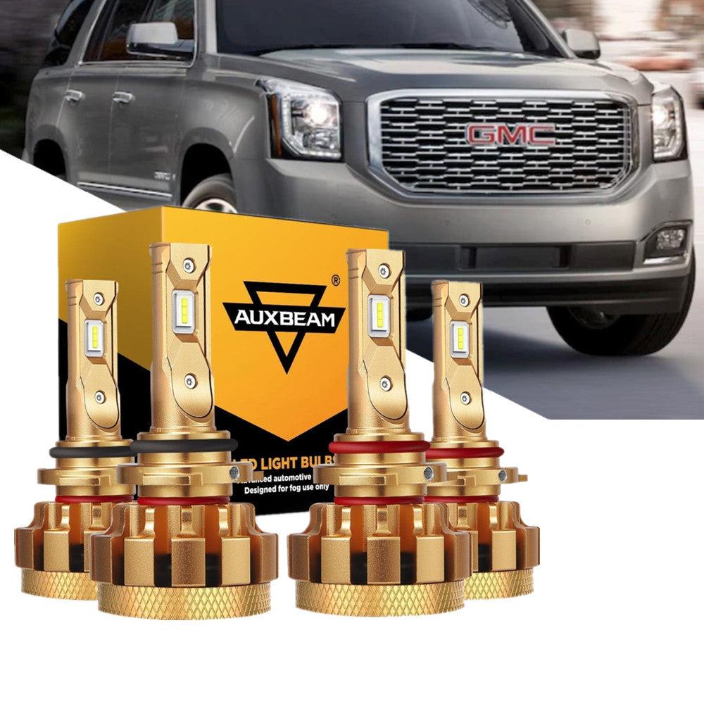 For 2000-2001 GMC Yukon XL 1500 F-16 Plus Series Built-in Canbus Automotive Grade 14000LM LED Light Bulbs High Low Beam Bundle - Auxbeam  – éclairage LED auto