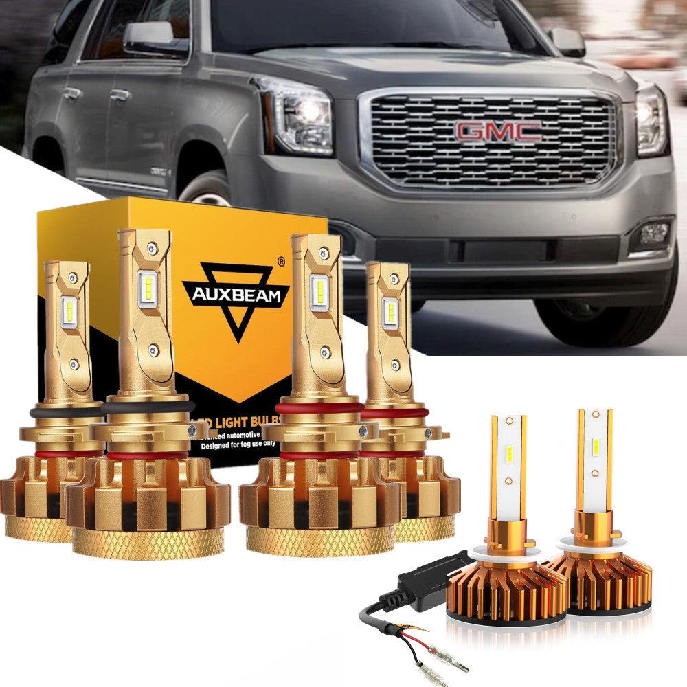 For 2000-2001 GMC Yukon XL 1500 F-16 Plus Series Built-in Canbus Automotive Grade 14000LM LED Light Bulbs High Low Beam Bundle - Auxbeam  – éclairage LED auto