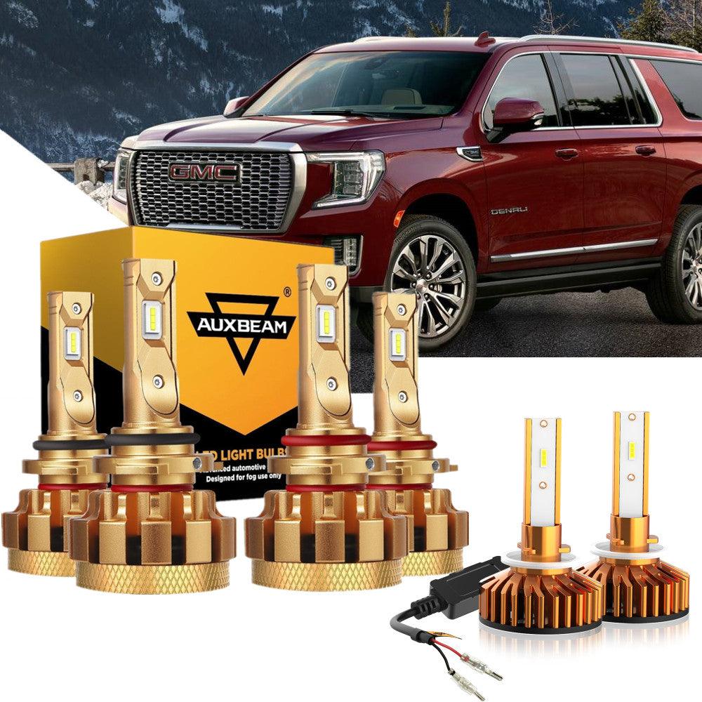 For 2000-2001 GMC Yukon F-16 Plus Series Built-in Canbus Automotive Grade 14000LM LED Light Bulbs High Low Beam Bundle - Auxbeam  – éclairage LED auto