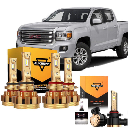 For 2009-2012 GMC Canyon F-16 Plus Series Built-in Canbus Automotive Grade 14000LM LED Light Bulbs High Low Beam Bundle - Auxbeam  – éclairage LED auto