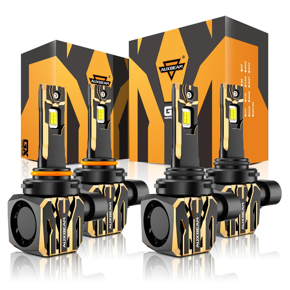 🆕9005+9006 LED Headlight Bulbs 120W 30000LM GX Plug&Play Series 6500K Cool White | 4 Bulbs