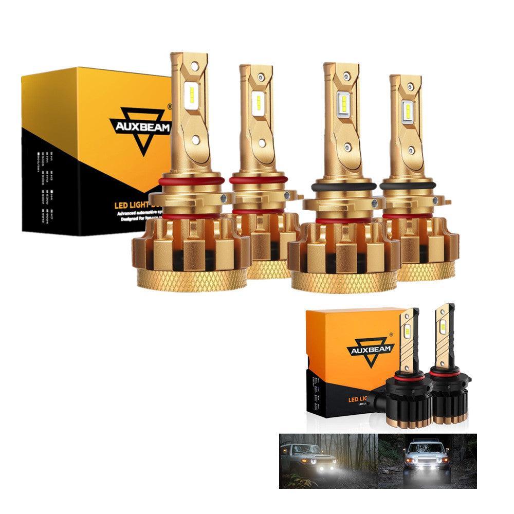 For 2003-2006 Chevy Silverado 2500 HD 9005+9006 F-16 Plus Series Automotive Grade 28000LM Built-in Canbus LED Light Bulbs High Low Beam Bundle