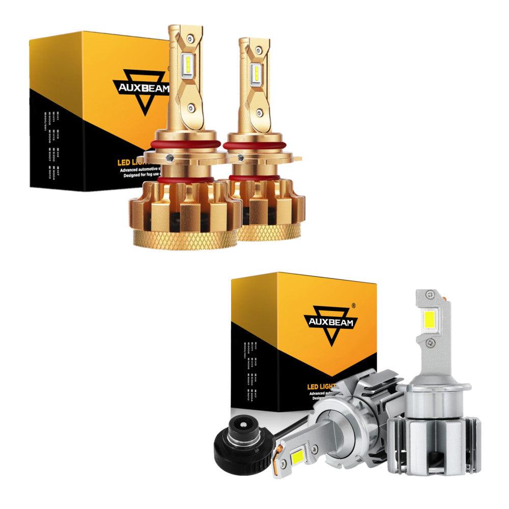 For 2005-2009 Mercedes-Benz SLR McLaren with HID headlamps LED Light Bulbs High Low Beam Bundle - Auxbeam  – éclairage LED auto