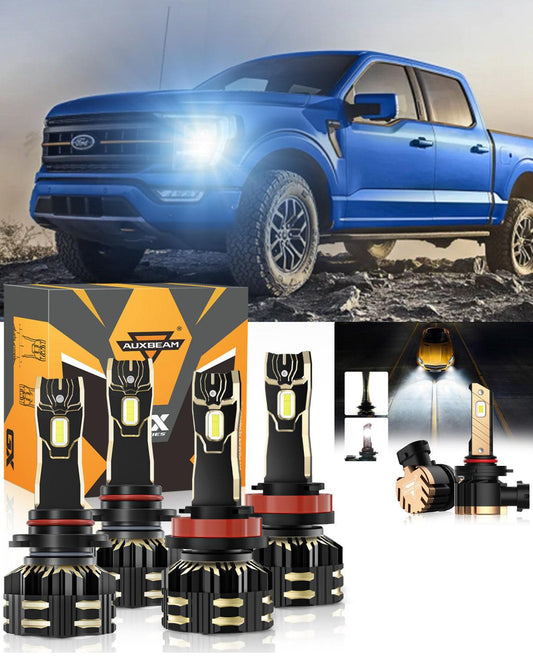 For 2015-2020 Ford F-150 9005 H11 LED Headlight Bulbs Bundle - Auxbeam  – éclairage LED auto