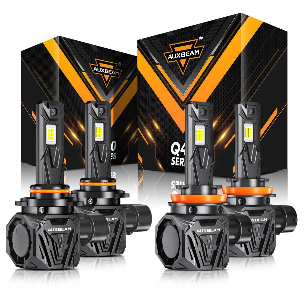 🆕Ultra-High Brightness Q40 Series 30000LM 120W LED Headlight Bulbs 6500K Cool White - Auxbeam  – éclairage LED auto
