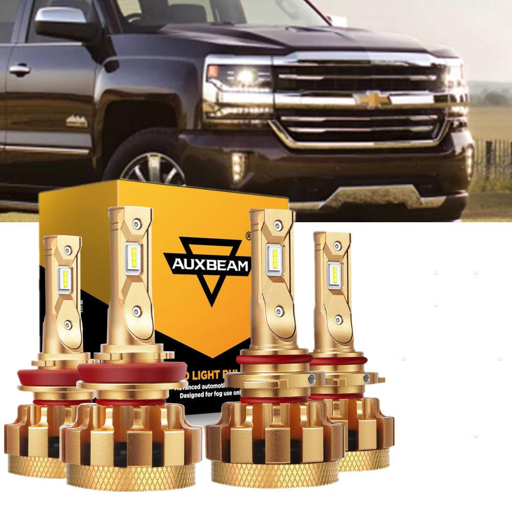For 2007-2019 Chevrolet Silverado 2500 HD F-16 Plus Series Built-in Canbus Automotive Grade 14000LM LED Light Bulbs High Low Beam Bundle - Auxbeam  – éclairage LED auto