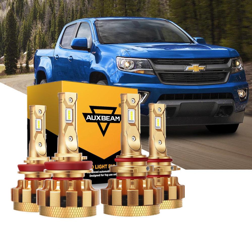 For 2015-2019 Chevrolet Colorado F-16 Plus Series Built-in Canbus Automotive Grade 14000LM LED Light Bulbs High Low Beam Bundle - Auxbeam  – éclairage LED auto