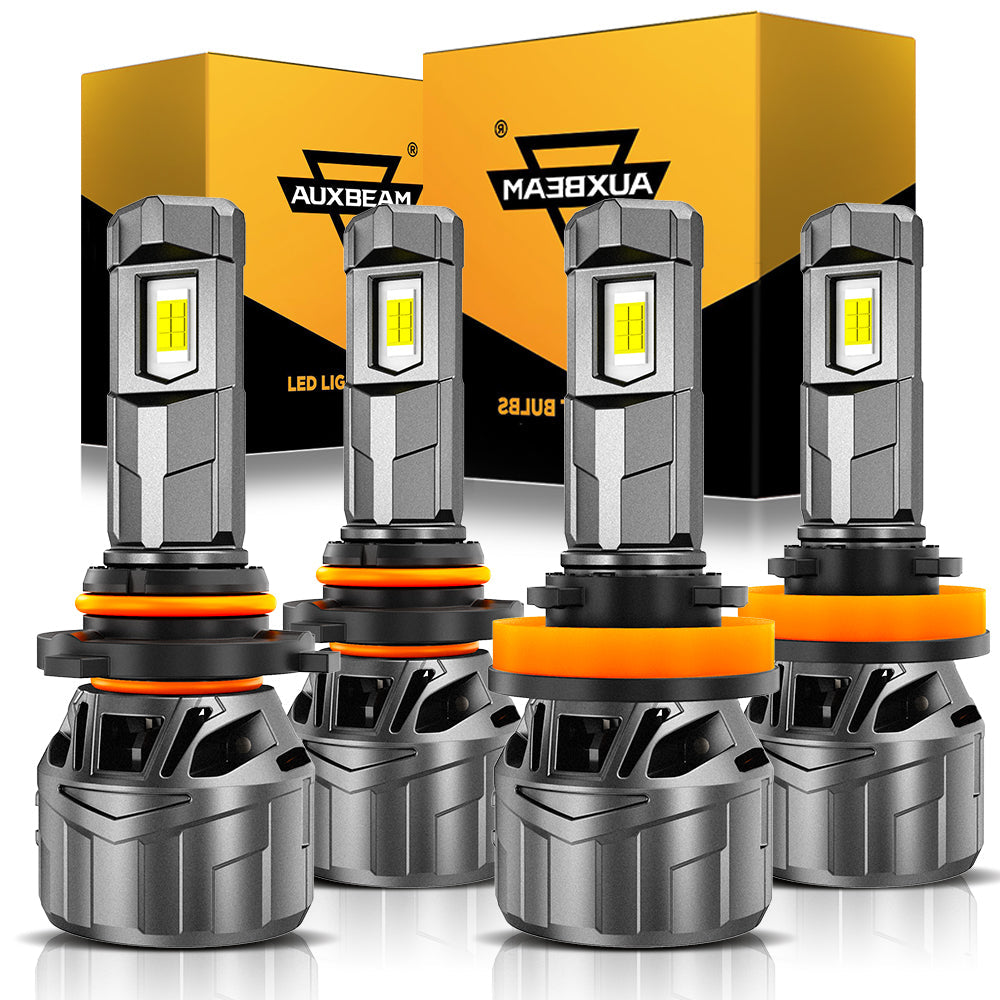 🆕1:1 Mini Size F18 Series 22000LM 100W LED Headlight Bulbs 6500K Cool White