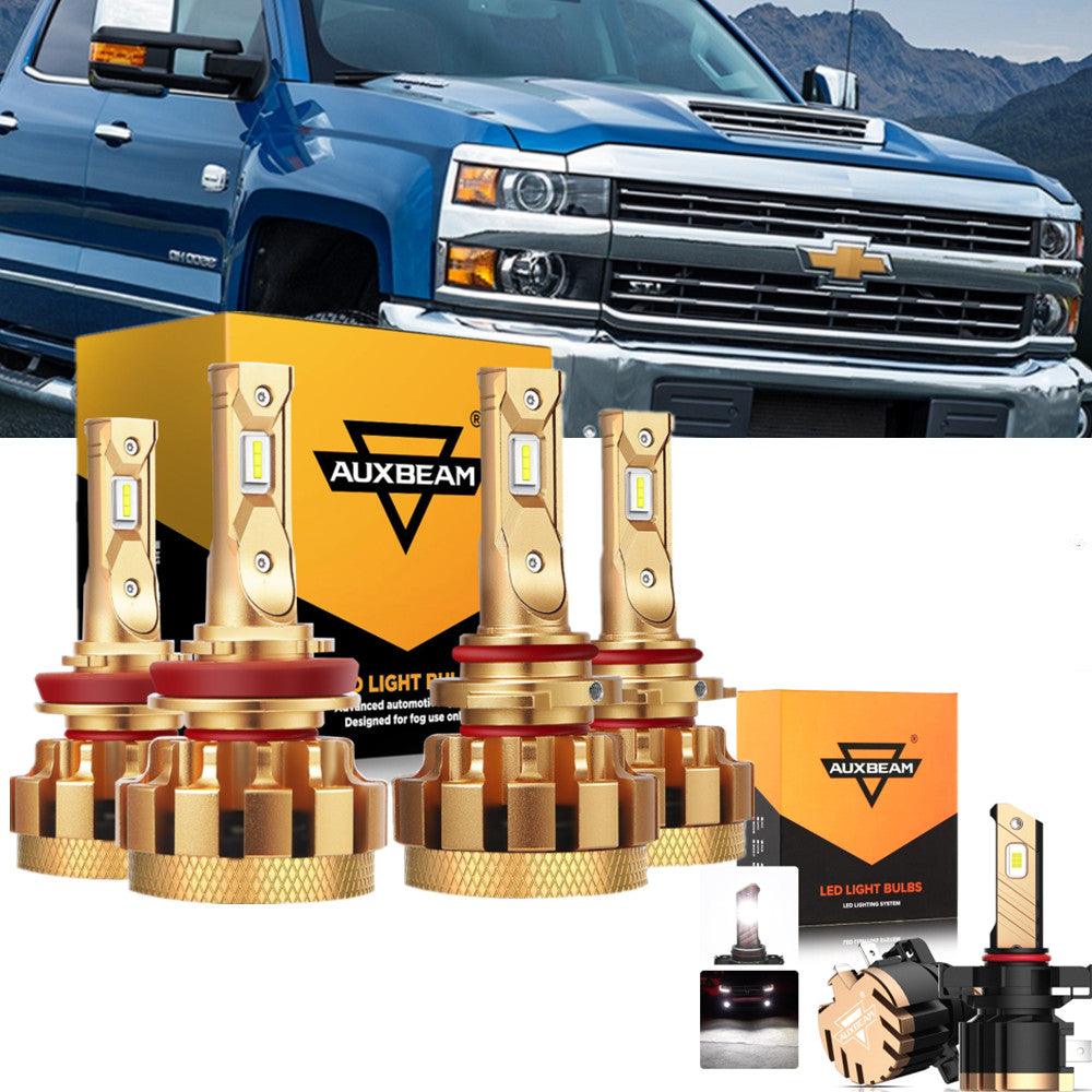 For 2007-2019 Chevrolet Silverado 3500 HD F-16 Plus Series Built-in Canbus Automotive Grade 14000LM LED Light Bulbs High Low Beam Bundle - Auxbeam  – éclairage LED auto