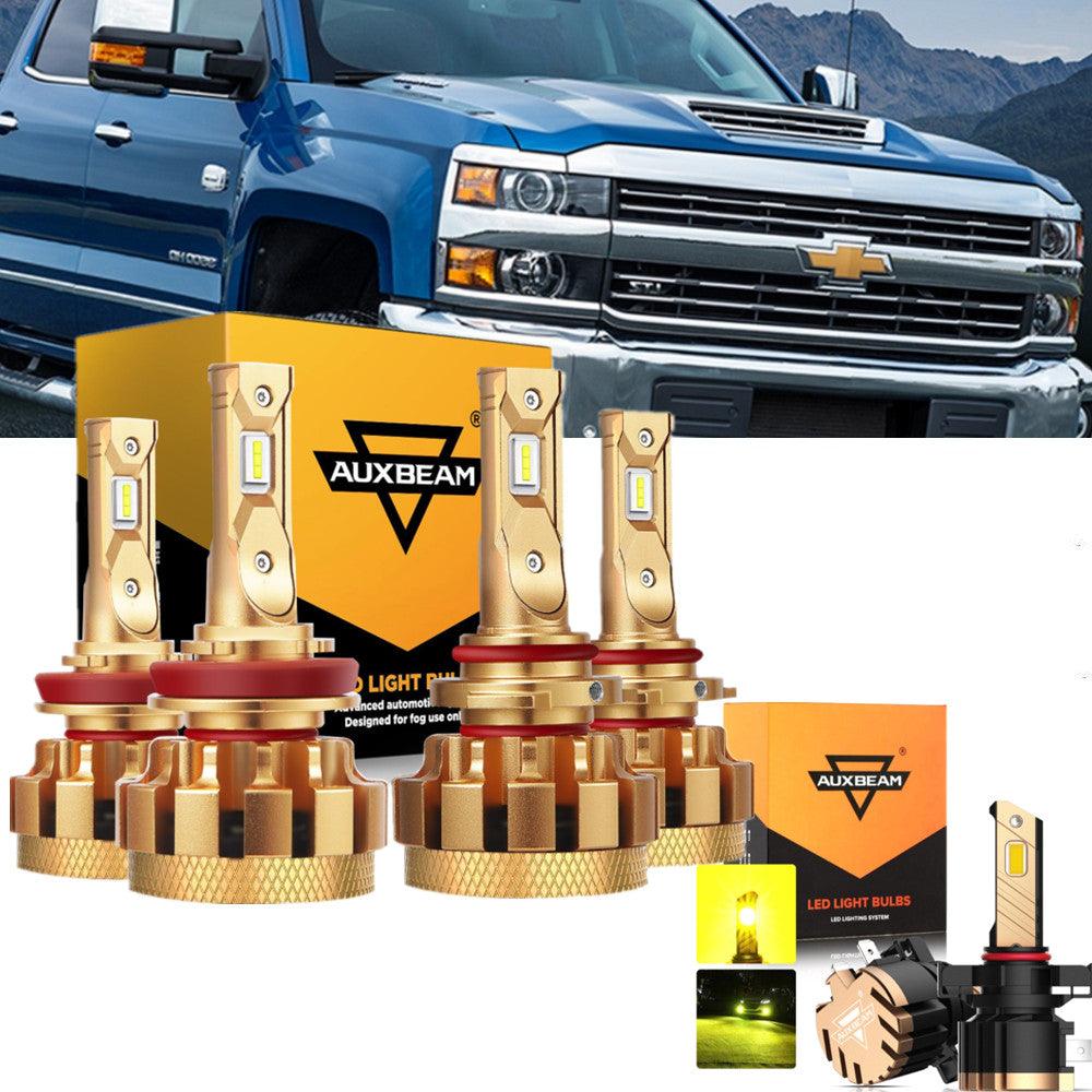 For 2007-2019 Chevrolet Silverado 3500 HD F-16 Plus Series Built-in Canbus Automotive Grade 14000LM LED Light Bulbs High Low Beam Bundle - Auxbeam  – éclairage LED auto