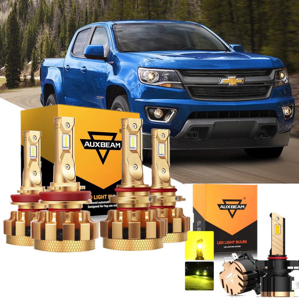 For 2015-2019 Chevrolet Colorado F-16 Plus Series Built-in Canbus Automotive Grade 14000LM LED Light Bulbs High Low Beam Bundle - Auxbeam  – éclairage LED auto