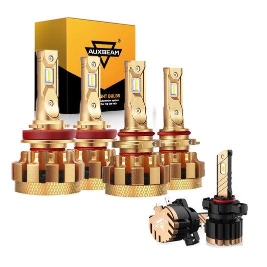 For 2007-2014 GMC Sierra 3500 HD F-16 Plus Series Built-in Canbus Automotive Grade 14000LM LED Light Bulbs High Low Beam Bundle - Auxbeam  – éclairage LED auto