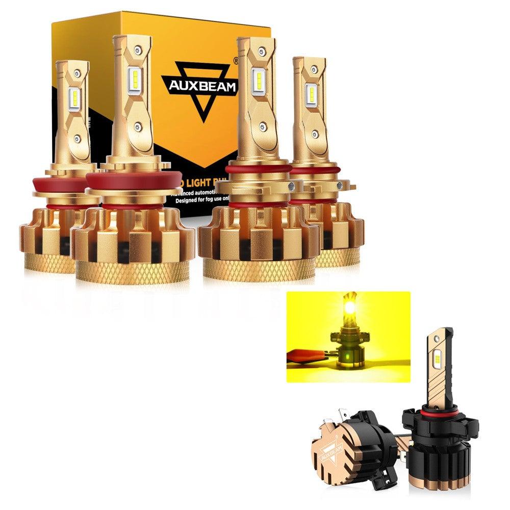 For 2007-2014 GMC Sierra 2500 HD F-16 Plus Series Built-in Canbus Automotive Grade 14000LM LED Light Bulbs High Low Beam Bundle - Auxbeam  – éclairage LED auto