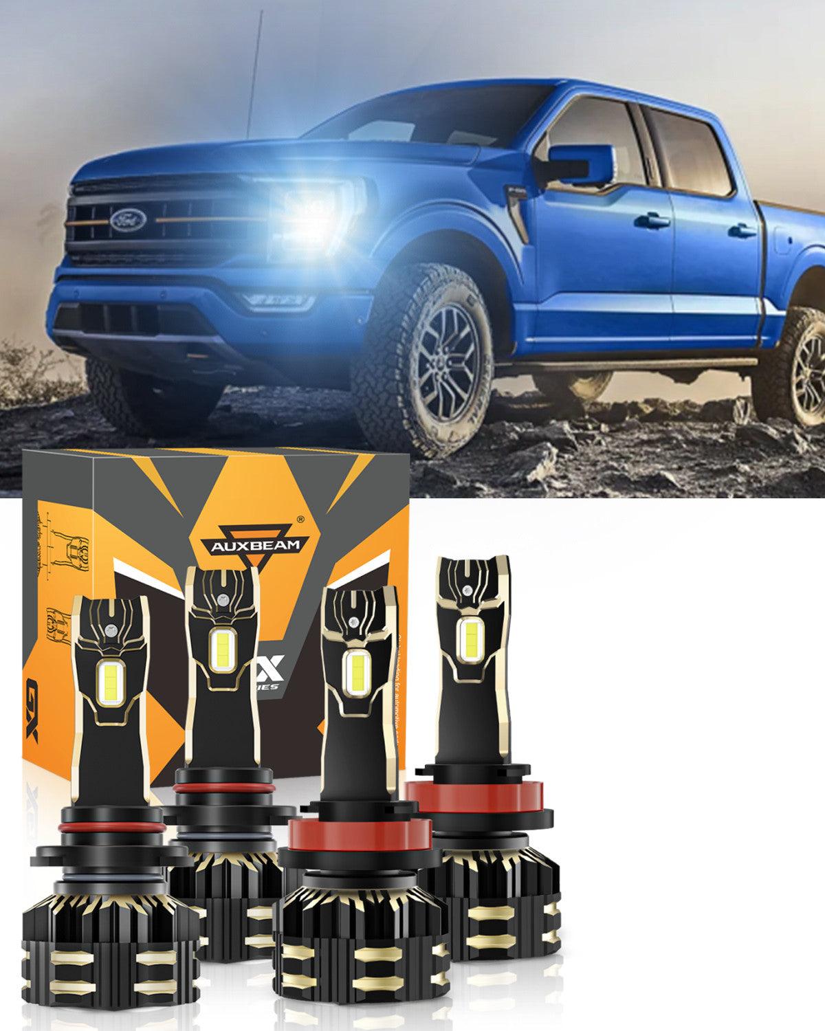 For 2015-2020 Ford F-150 9005 H11 LED Headlight Bulbs Bundle - Auxbeam  – éclairage LED auto