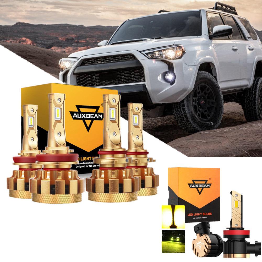 For 2010-2020 Toyota 4Runner F-16 Plus Series Built-in Canbus Automotive Grade 14000LM LED Light Bulbs High Low Beam Bundle - Auxbeam  – éclairage LED auto