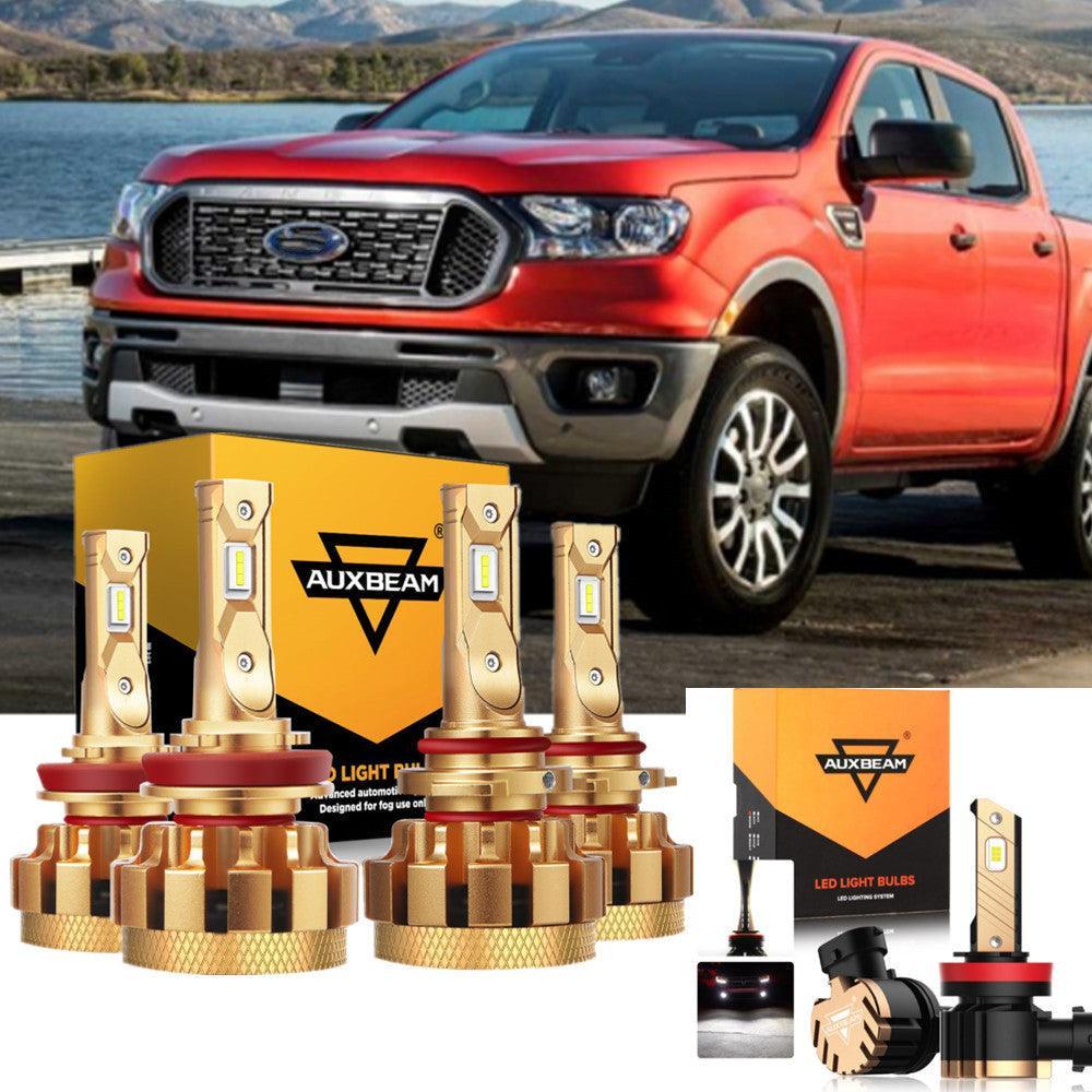 لسلسلة فورد رينجر F-16 Plus موديلات 2019 و2020، مصابيح LED مدمجة من فئة Canbus للسيارات بقوة 28000 لومن، حزمة شعاع عالي ومنخفض
