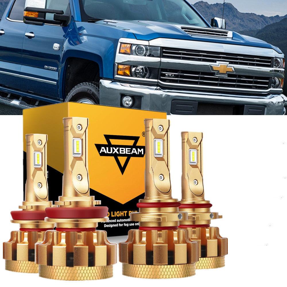 For 2007-2019 Chevrolet Silverado 3500 HD F-16 Plus Series Built-in Canbus Automotive Grade 14000LM LED Light Bulbs High Low Beam Bundle - Auxbeam  – éclairage LED auto