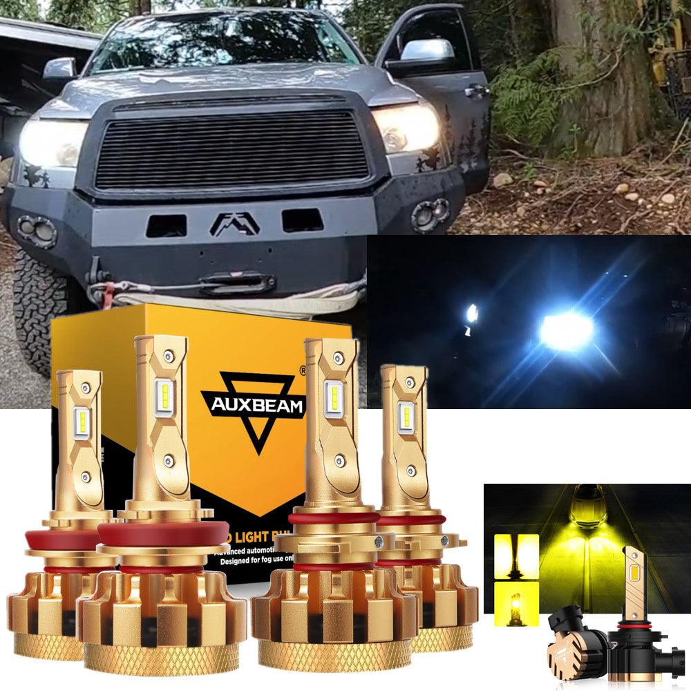 For 2010 Toyota Tundra F-16 Plus Series Built-in Canbus Automotive Grade 14000LM LED Light Bulbs High Low Beam Bundle - Auxbeam  – éclairage LED auto