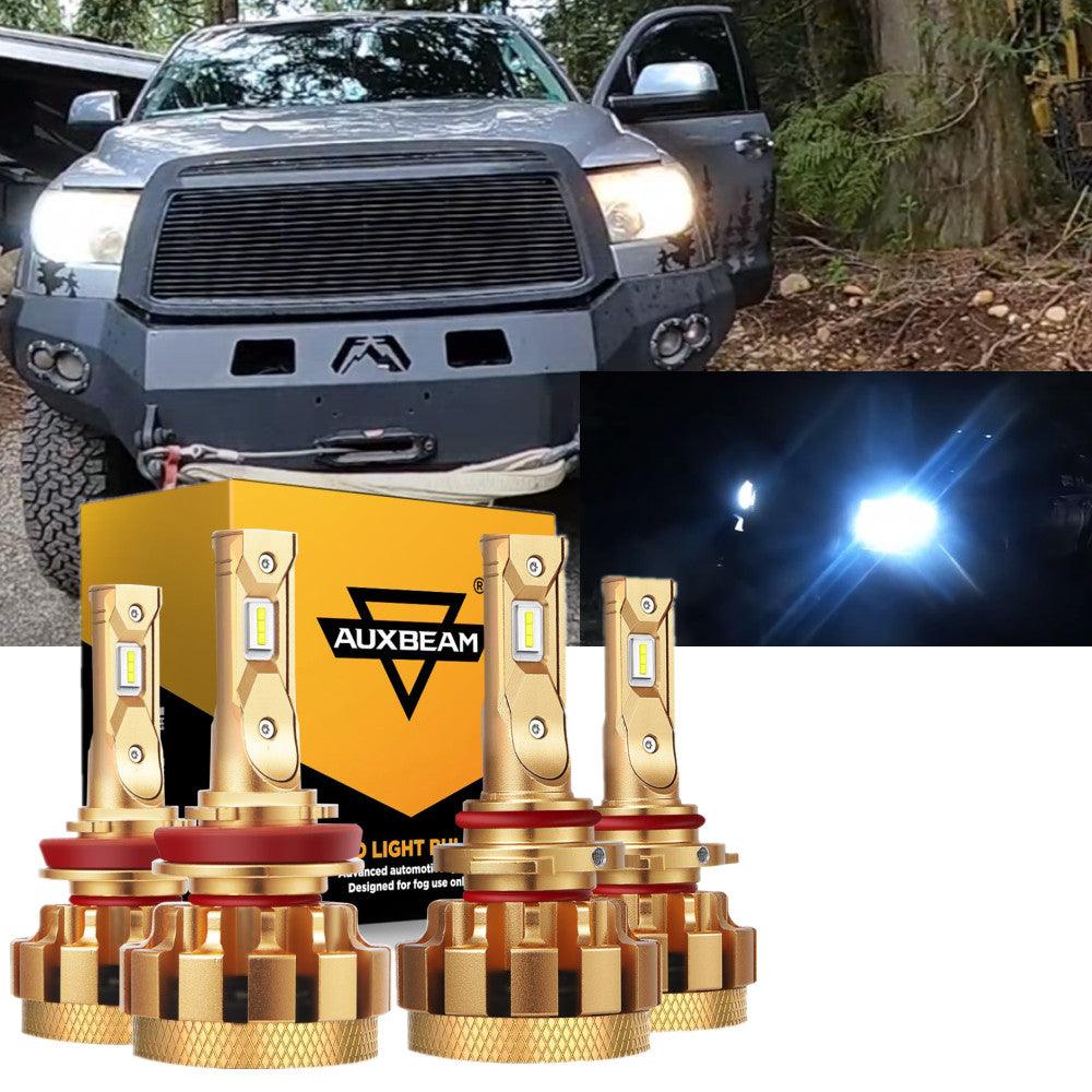 For 2010 Toyota Tundra F-16 Plus Series Built-in Canbus Automotive Grade 14000LM LED Light Bulbs High Low Beam Bundle - Auxbeam  – éclairage LED auto