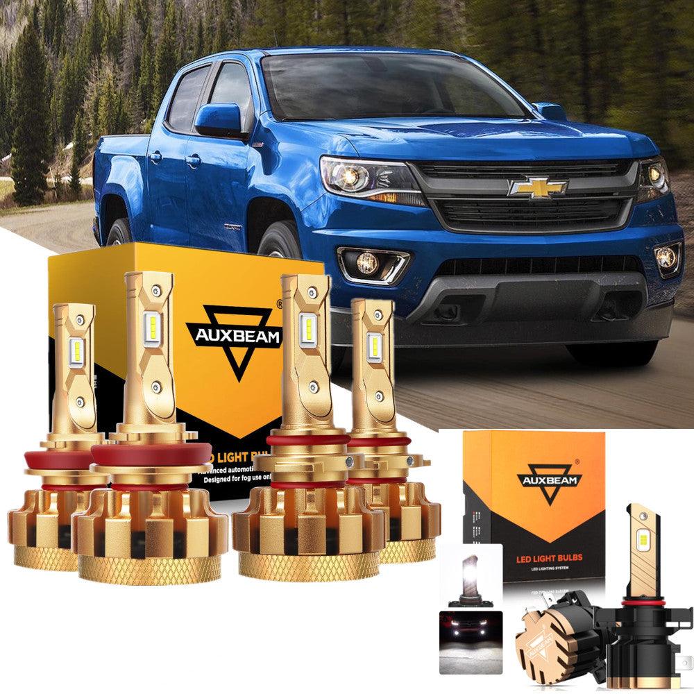 For 2015-2019 Chevrolet Colorado F-16 Plus Series Built-in Canbus Automotive Grade 14000LM LED Light Bulbs High Low Beam Bundle - Auxbeam  – éclairage LED auto