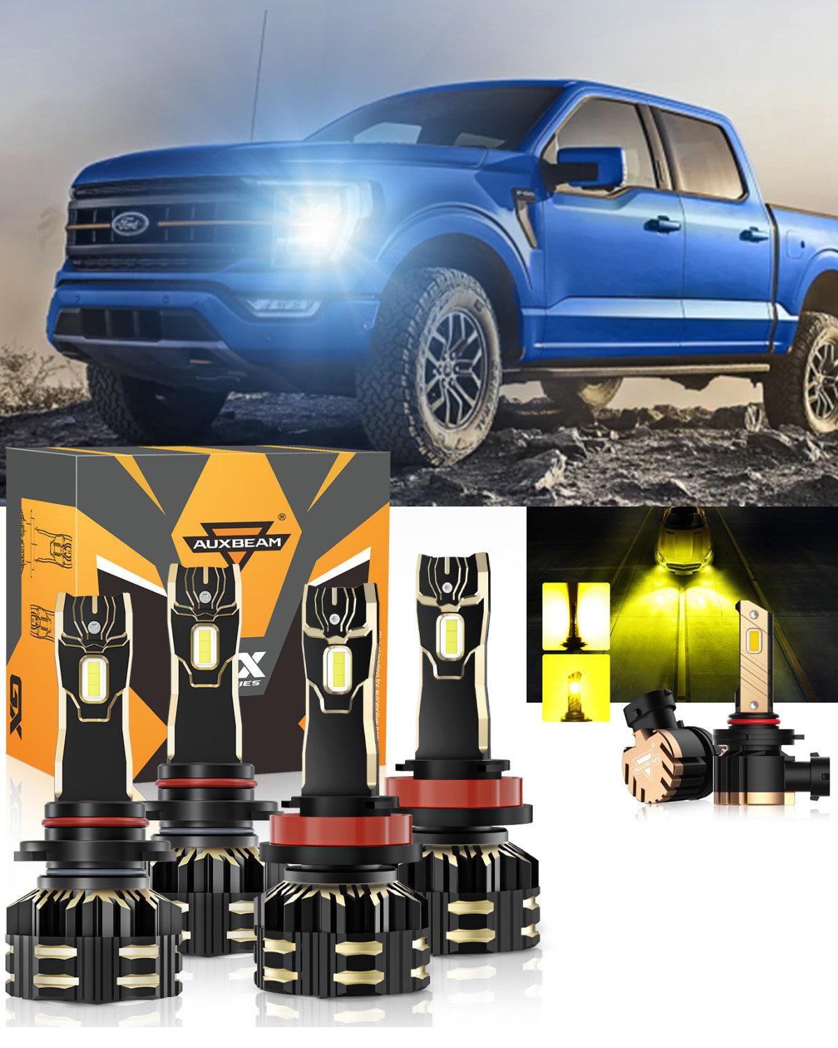 For 2015-2020 Ford F-150 9005 H11 LED Headlight Bulbs Bundle - Auxbeam  – éclairage LED auto