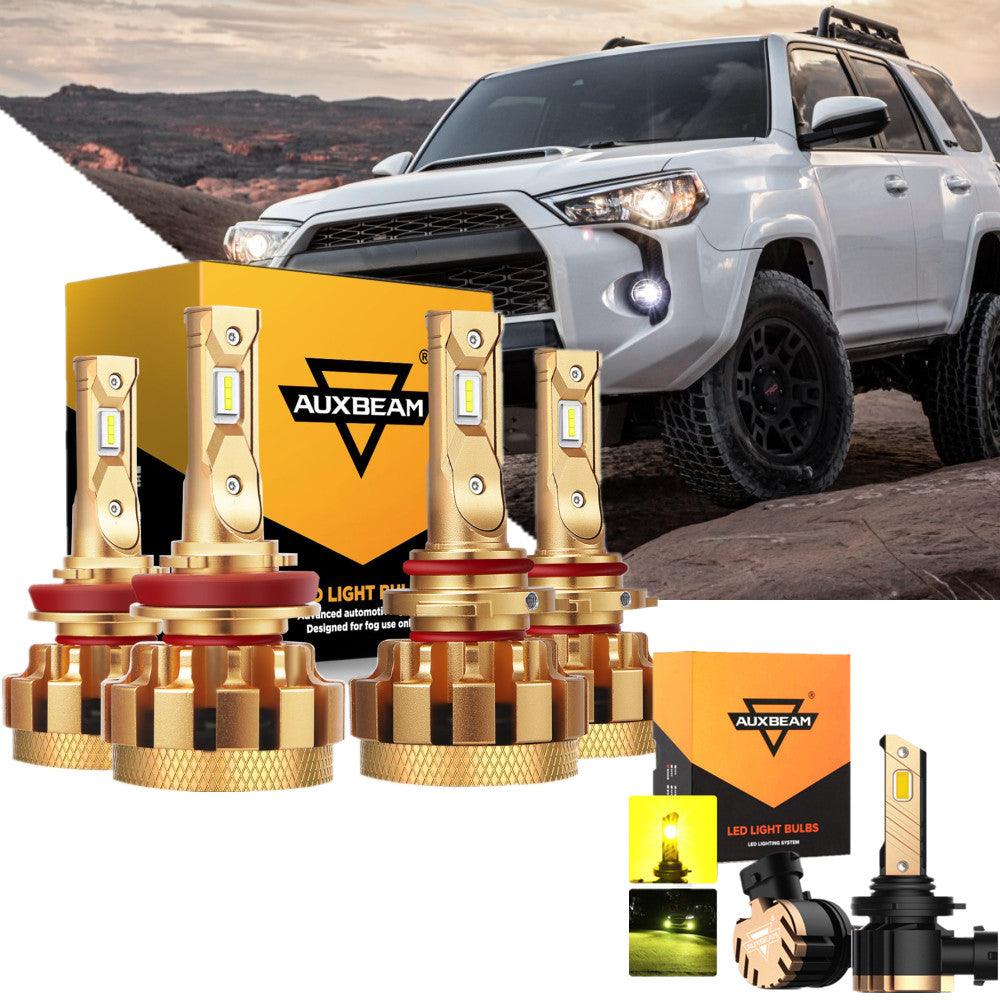 For 2006-2009 Toyota 4Runner F-16 Plus Series Built-in Canbus Automotive Grade 14000LM LED Light Bulbs High Low Beam Bundle - Auxbeam  – éclairage LED auto
