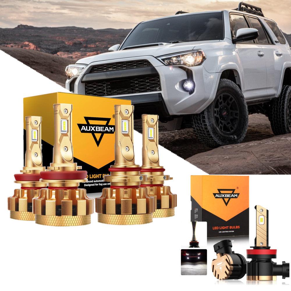 For 2010-2020 Toyota 4Runner F-16 Plus Series Built-in Canbus Automotive Grade 14000LM LED Light Bulbs High Low Beam Bundle - Auxbeam  – éclairage LED auto
