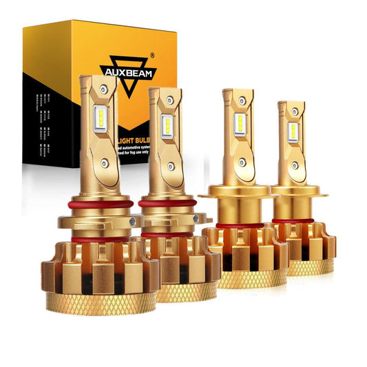 For 2004-2006 Mazda 3(with Halogen Capsule headlamps) F-16 Plus Series Built-in Canbus Automotive Grade 14000LM LED Light Bulbs High Low Beam Bundle - Auxbeam  – éclairage LED auto