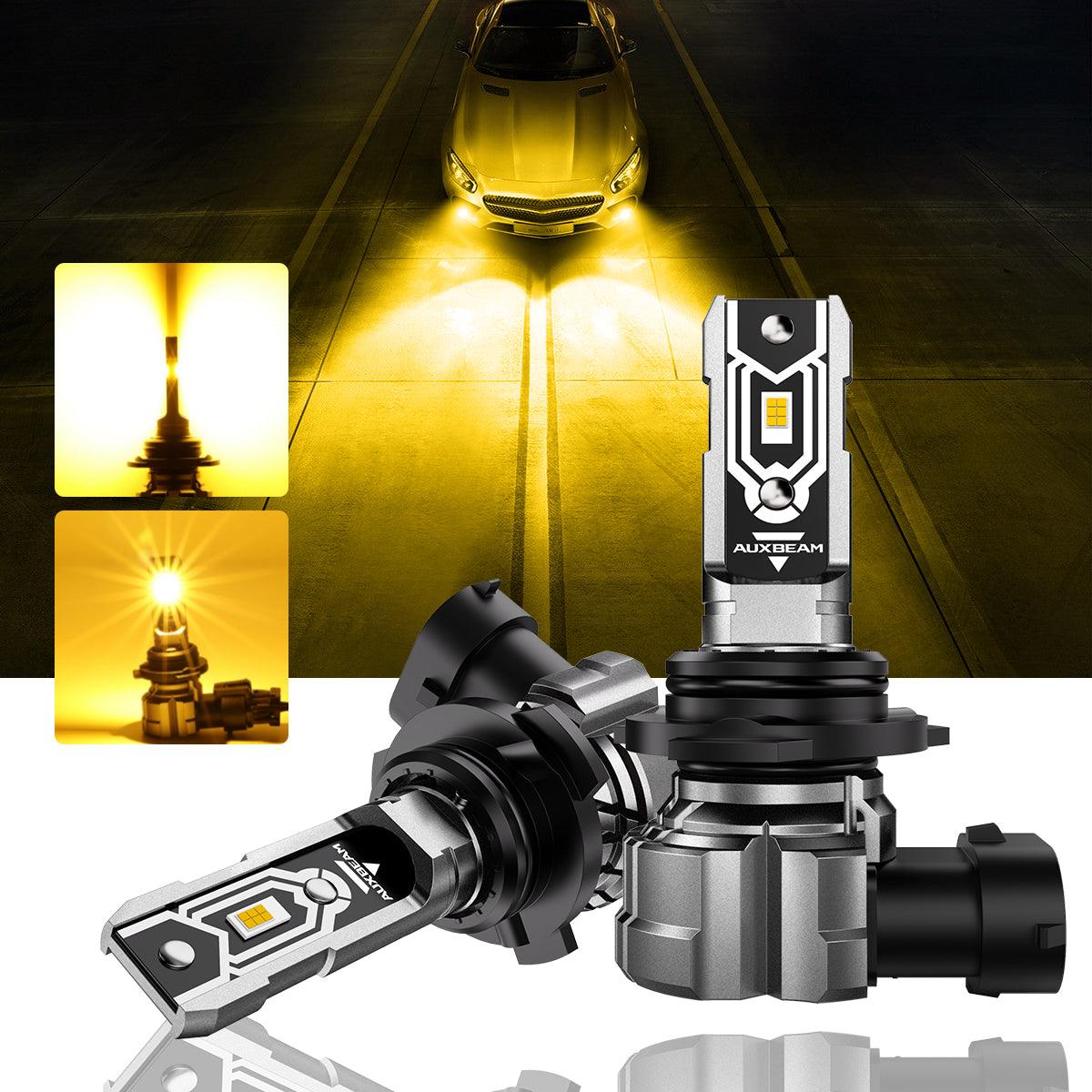 🆕9006 HB4 LED Fog Light/DRL Bulbs 50W 10000LM 3000K Golden Yellow Q5 Series | 2 Bulbs