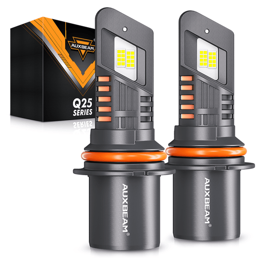 🆕9007/HB5 LED Headlight Bulbs Q25 Series Real 1:1 Size 70W 20000LM 6500K Cool White | 2 Bulbs - Auxbeam  – éclairage LED auto
