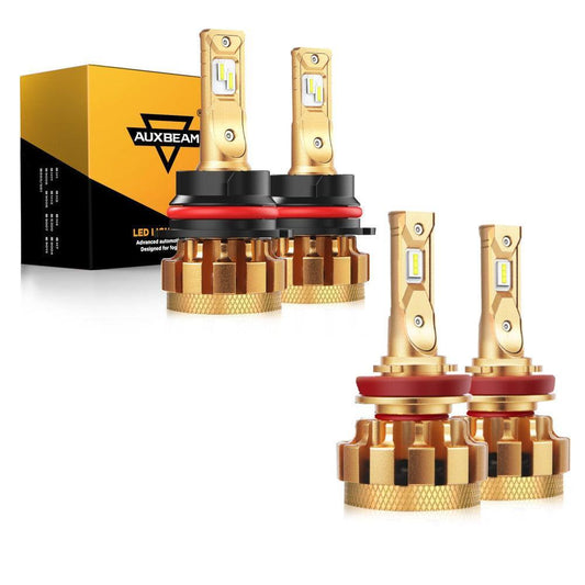 For 2005-2019 Nissan Frontier 9007/HB5 F-16 Plus Series Automotive Grade 14000LM LED Light Bulbs High Low Beam Bundle