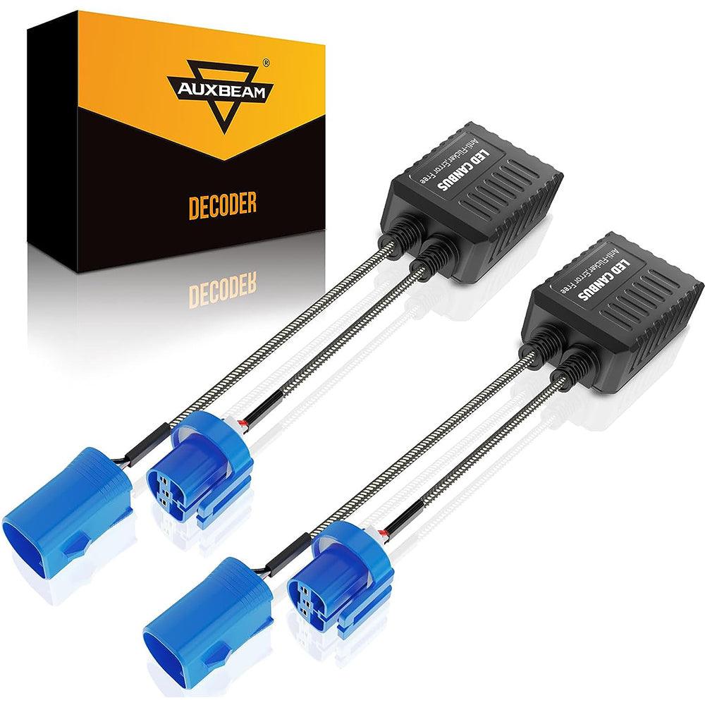 9007 C20-Model Decoder-Pro Enhanced LED Headlight Bulbs Canbus Decoder Harness Harness Conversion Kit 2pcs/Set