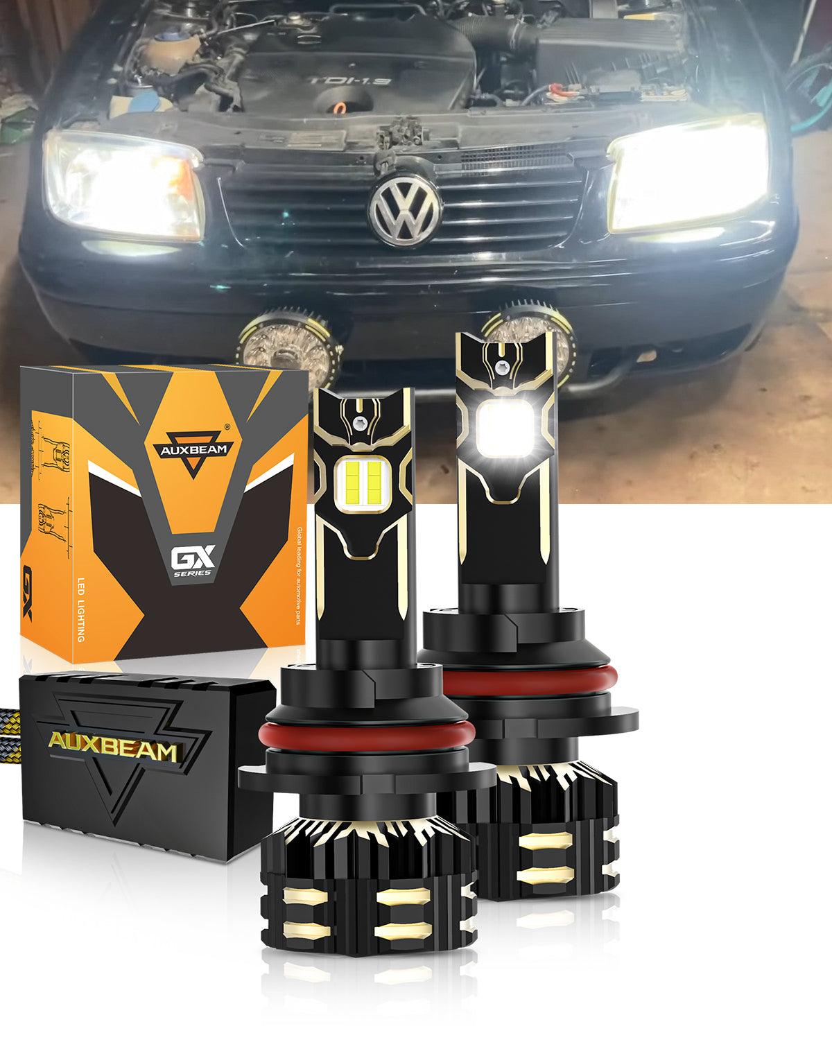 🔥For 2000-2004 Volkswagen Jetta 9007/HB5 LED Headlight Bulbs New GX Series 25000LM 120W 6500K Cool White - Auxbeam  – éclairage LED auto