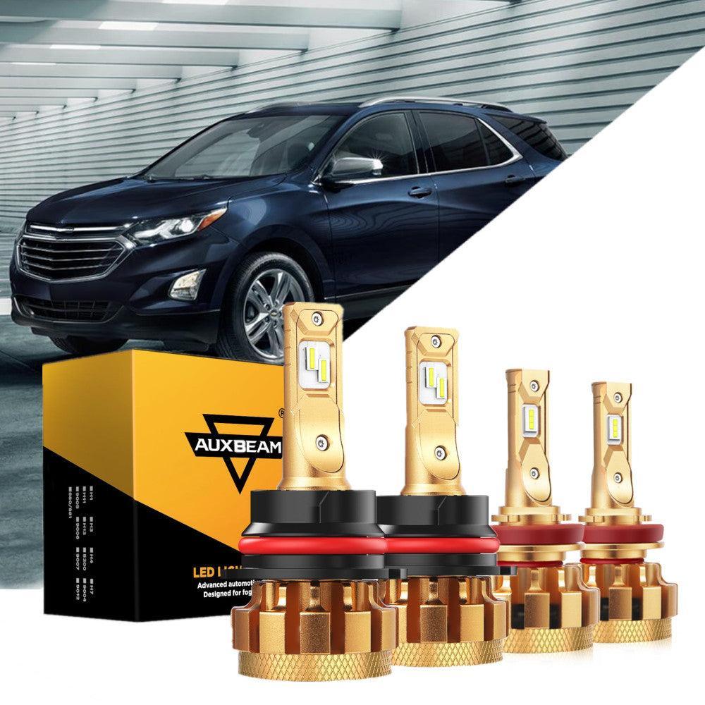 For 2005-2009 Chevrolet Equinox 9007/HB5 F-16 Plus Series Automotive Grade 14000LM LED Light Bulbs High Low Beam Bundle