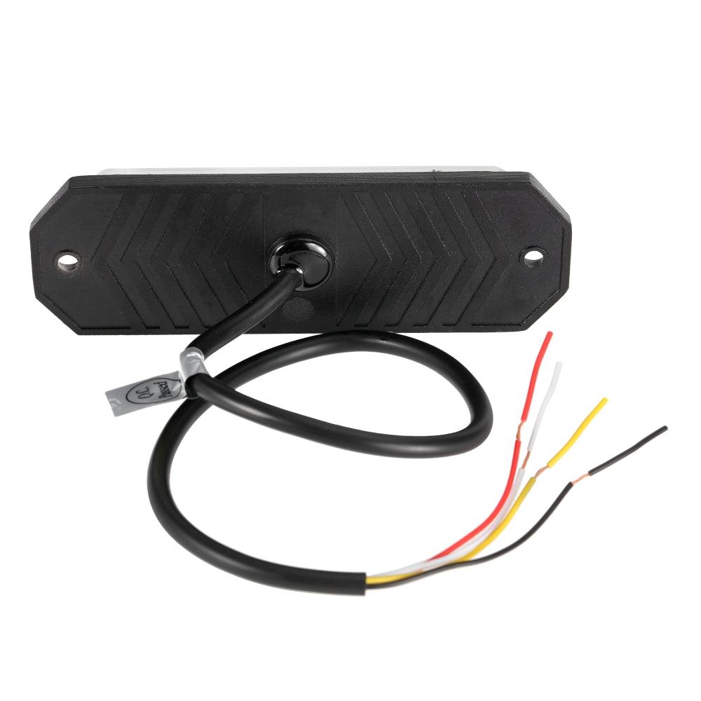 (4 قطع/مجموعة) 24 مصباح LED للطوارئ مثبت على السطح لمصابيح ستروب للشاحنات والمركبات والسيارات الرباعية والشاحنات الصغيرة 