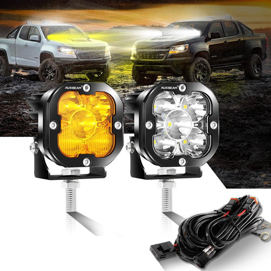 3 Inch 80W 9600LM LED Pods Lights White&Amber for CHEVROLET - Auxbeam  – éclairage LED auto